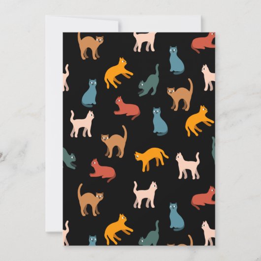 黒い猫 招待状 (正面)