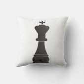 黒い王の駒 クッション (裏面)