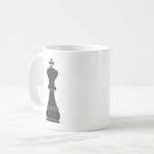 黒い王の駒 コーヒーマグカップ (正面左)