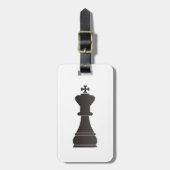 黒い王の駒 ラゲッジタグ (正面縦)
