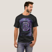 黒い王立黒ライオンのデザイン Tシャツ (正面フル)