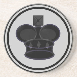 黒い王駒 コースター