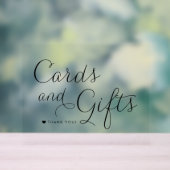 黒い甘い書道結婚式のカードと贈り物 アクリルサイン (ニュートラル)