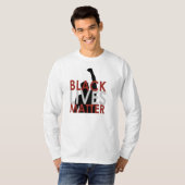 黒い生命問題のLong-sleeved長袖シャツ Tシャツ (正面フル)