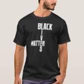 黒い生命問題のTシャツ Tシャツ (正面)