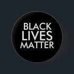 "黒い生命問題"の2.25インチ 缶バッジ<br><div class="desc">"黒い生命問題"の2.25インチボタン</div>