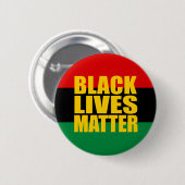 "黒い生命問題"の2.25インチ 缶バッジ (正面&裏面)