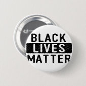 黒い生命問題-はっきりしたなデザイン-黒いプライド 缶バッジ (正面&裏面)