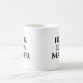 黒い生命問題 コーヒーマグカップ (中央)