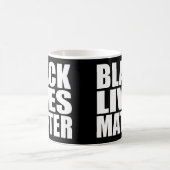 "黒い生命問題" コーヒーマグカップ (中央)