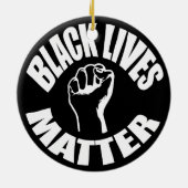 "黒い生命問題" セラミックオーナメント (裏面)