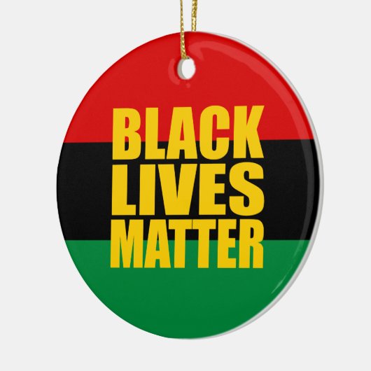 "黒い生命問題" セラミックオーナメント (左)