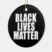 "黒い生命問題" セラミックオーナメント (左)