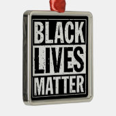 "黒い生命問題" メタルオーナメント (右)