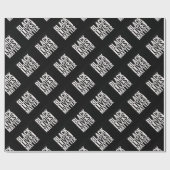 黒い生命問題 ラッピングペーパー (フラット)