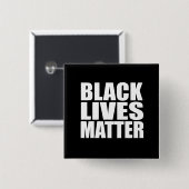 "黒い生命問題" 缶バッジ (正面&裏面)