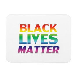 「黒い生活の問題」プライドlgbtホワイト –  マグネット