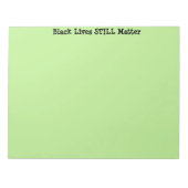 黒い生活の静物 ノートパッド (正面)