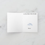 黒い男性の医師グリーティングカード カード (内部)