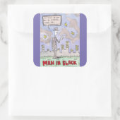 黒い男 スクエアシール (バッグ)