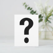 黒い疑問符 ポストカード (スタンド正面)