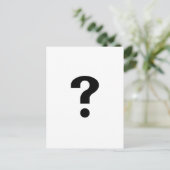 黒い疑問符 ポストカード (スタンド正面)