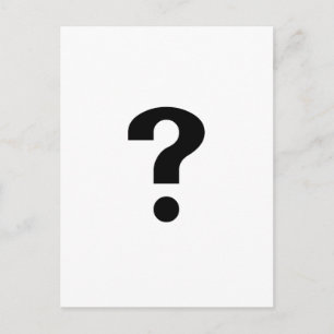 黒い疑問符 ポストカード