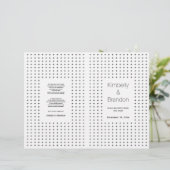 黒い白い幾何学的結婚な折り曲げプログラム (スタンド正面)