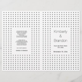 黒い白い幾何学的結婚な折り曲げプログラム