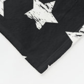 黒い白い星:アーバングランジバン。 フリースブランケット (角)