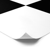 黒い白い格子縞のポスター ポスター (角)