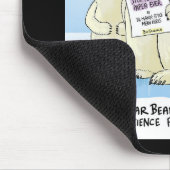 黒い白くまの気候科学の漫画のマウスパッド マウスパッド (コーナー)