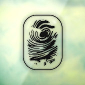 黒い白熱［赤熱］光を放つ指紋ウィンドウ ウィンドウサイン (シート3)