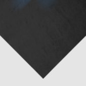 黒い白熱［赤熱］光を放つ背景の青いエンジェルウィングス 薄葉紙 (詳細)