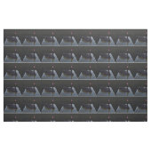 黒い白鳥が池の水滴を ファブリック (ファットクウォーター)