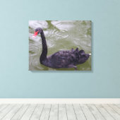 黒い白鳥のキャンバス印刷 キャンバスプリント (インサイチュ (ウッドフロア))