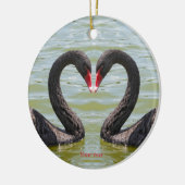 黒い白鳥 セラミックオーナメント (左)