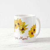 黒い目のササンズ・マザー・デー コーヒーマグカップ (正面右)