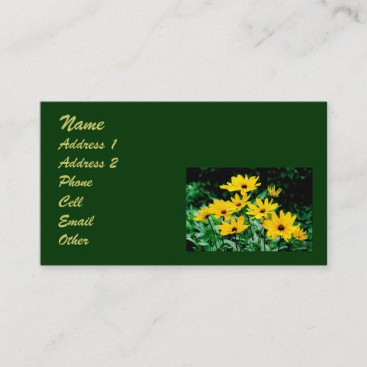 黒い目のササンプロフィール 名刺 (正面)