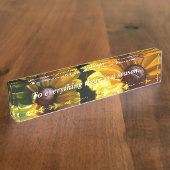 黒い目のサザンズとことわざ デスクネームプレート (側面)