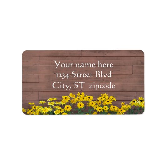 黒い目のサッシーラベル ラベル (正面)