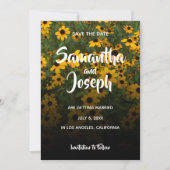 黒い目のスサグラデーションンズがデートを救う 招待状 (正面)