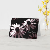 黒い目のスーサン カード (黄色い花)