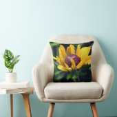 黒い目のスーザンの花を展開 クッション (椅子)