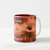 黒い目のスーザンの花パーソナライズされた齢 ツートーンマグカップ (正面右)