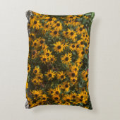 黒い目のスーザンの花,フローラ,写真 アクセントクッション (裏面(縦))