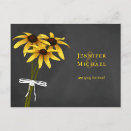 黒い目のスーザンは結び目の日付を保存する 案内ポストカード