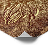 黒い目のスーザンフラワーアート彫刻の効果 ポスター (角)