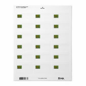 黒い目のスーザンフラワーラベル ラベル (フルシート)