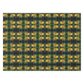 黒い目のスーザンフラワー展開抽象芸術 テーブルクロス (正面(横))